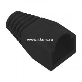 Колпачок защитный для коннектора RJ-45, цвет черный, уп-ка 100 шт.