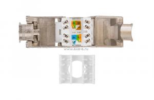 Модуль коммутационный типа Keystone, STP, Кат.6A, 180°, самозажимной