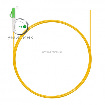 Шнур оптический pt LC/APC 9/125мкм 2*1.5м LSZH