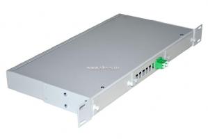 Кросс NTSS оптический 19'' укомплектованный 1U, 2 порта LC/UPC duplex, 62.5/125 мкм (планки, сплайс-кассета, пигтейлы, КДЗС, адаптеры)