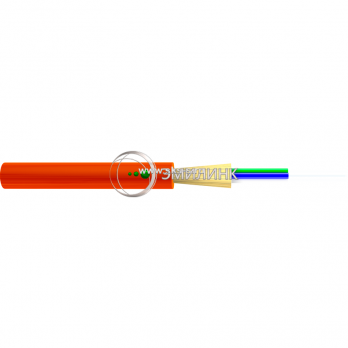 Оптический кабель распределительный, OS2, 9/125, 4 волокна, LSZH, жёлтый
