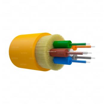 Оптический кабель распределительный, OS2, 9/125, 6 волокон, LSZH, жёлтый