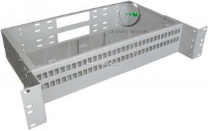 Кросс Распределительный Стоечный 2U до 64 портов SC/LC duplex (сплошная панель)