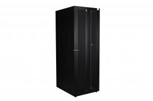 Шкаф напольный, телекоммуникационный 19", 42U 800х1000, двойная передняя дверь перфорация, двойная задняя дверь перфорированная, черный