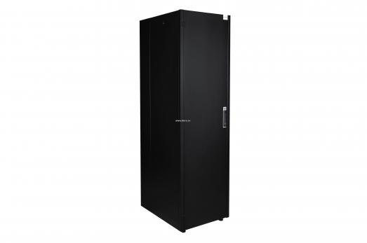 Шкаф напольный, телекоммуникационный 19", 47U 600х600, передняя дверь металл, задняя стенка сплошная, металл, черный