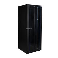 Шкаф напольный, телекоммуникационный 19", 36U 800х800, двойная передняя дверь металл, двойная задняя металлическая дверь, черный