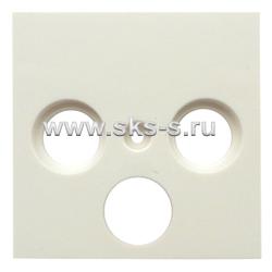 Накладка розетки TV+FM+SAT 2(3)  (белый) LK60