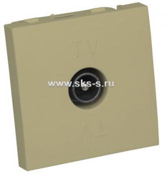 Розетка TV оконечная (бежевый) LK45