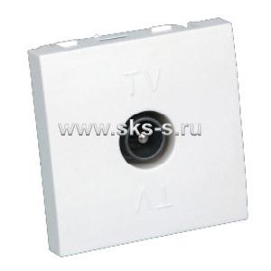 Розетка TV оконечная (белый) LK45
