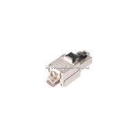 Коннектор RJ45/8P8C под витую пару, Кат.6A, 50µ, T568B, укороченный, самозажимной, полный экран