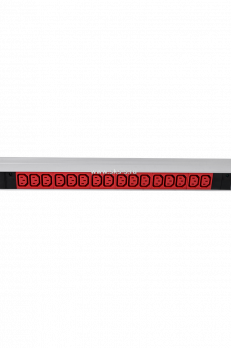 Верт блок розеток Rem-3x16, 3 фазы 16A, инд, 48 C13, 1420 мм, вх IEC 309, шнур 3 м